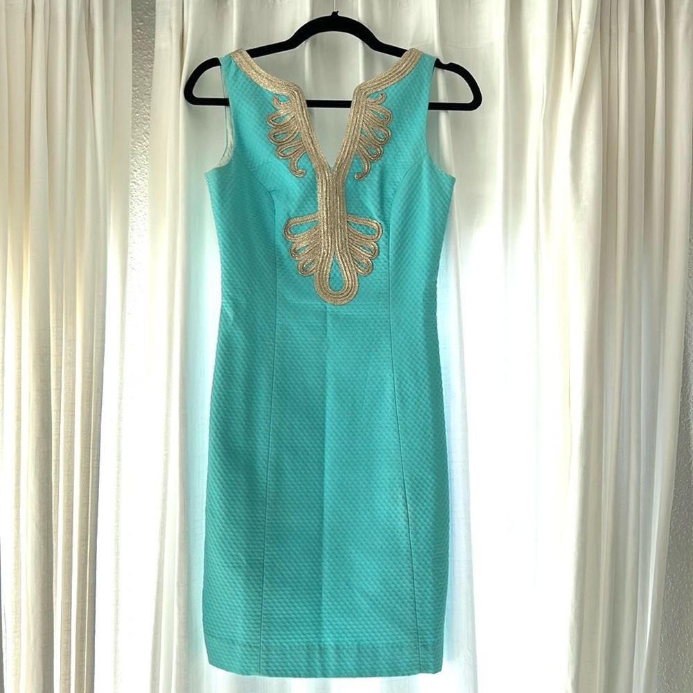 Lilly Pulitzer Janice shift dress size 00 blue